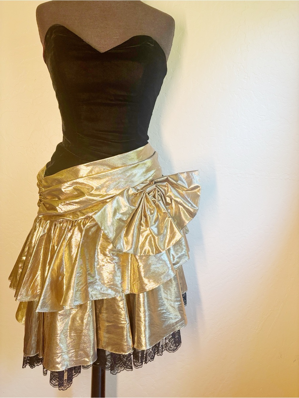 Vintage 80’s Zum Zum Formal Party Dress Prom Cocktail